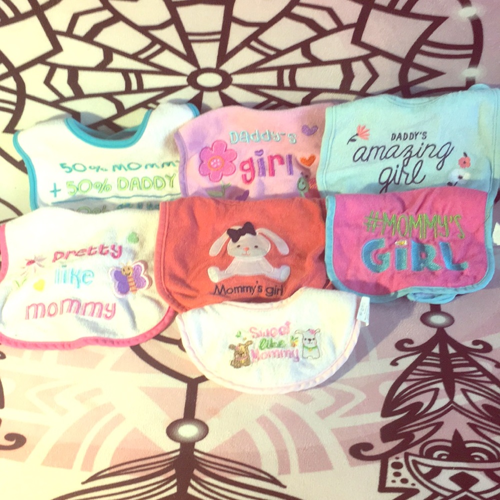 Kids mommy & Daddy Bibs